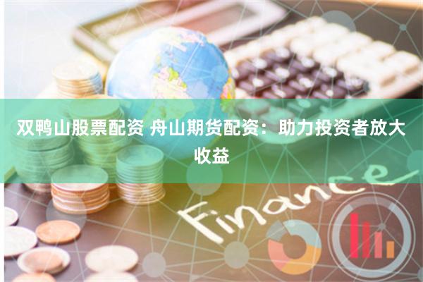 双鸭山股票配资 舟山期货配资：助力投资者放大收益